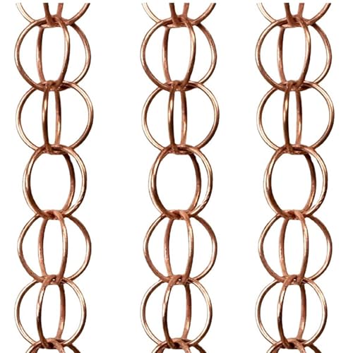 Breieenon 3X Stahlblatt-Regenkette, Gartengeschenk für Mama, Dachrinnen, Regenfänger für Fallrohr mit Adapter, Dicke Blumenbecher C von Breieenon