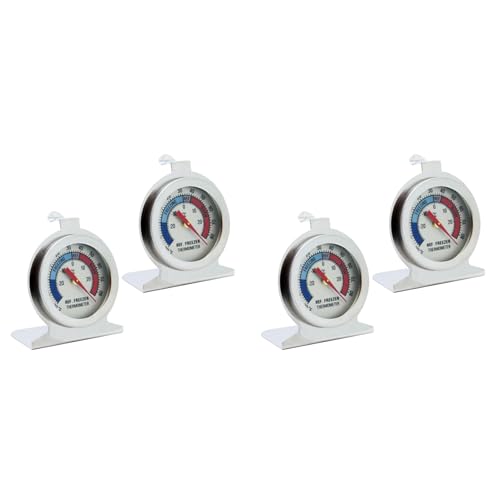 Breieenon 4 Stück Kühlschrankthermometer 20 ℃-20 ℃/-20 ℉-80 ℉ Kühlschrank-Analogthermometer Großes Zifferblatt mit Rotem Anzeigethermometer Breieenon 4 Stück Kühlschrankthermometer 20 ℃-20 ℃/-20 ℉-80 ℉ Kühlschrank-Analogthermometer Großes Zifferblatt mit Rotem Anzeigethermometer von Breieenon