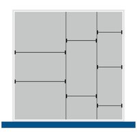 Trenn- und Steckwände für bott cubio Schubladenschrank, 2 Trennwände, Frontenhöhe 100/125 mm von Bott