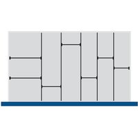 Trenn- und Steckwände für bott cubio Schubladenschrank, 5 Trennwände, Frontenhöhe 100/125 mm von Bott