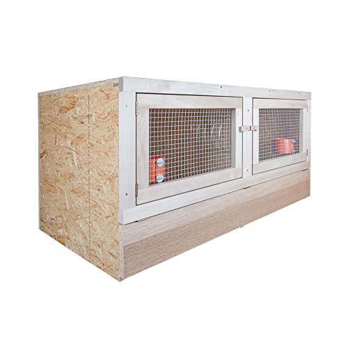Kaninchenstall 2er - 120 x 60 - ohne Bodenrost von Breker