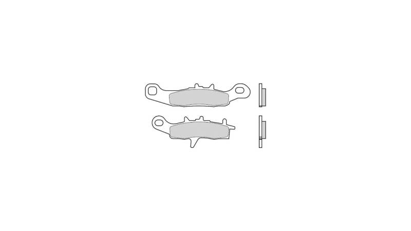 Brembo Bremsbelag Typ SD, Sintermetall Offroad mit ABE, Bremsbelag "07KA22" Satz von Brembo