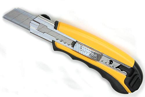 3 Profi-Cuttermesser Teppichmesser mit 5+1 Abbrechklingen 18mm + Auto-Load von Bremer Werkzeughandel