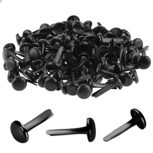 100 Stück Mini Brads Musterbeutelklammern Rundkopfklammern Musterklammern Metall Rundkopfklammern Scrapbooking Brads Musterklammern Für Schule Büro Papier Briefklammern Basteln Handwerk DIY (Schwarz) 100 Stück Mini Brads Musterbeutelklammern Rundkopfklammern Musterklammern Metall Rundkopfklammern Scrapbooking Brads Musterklammern Für Schule Büro Papier Briefklammern Basteln Handwerk DIY (Schwarz) von Bremorou