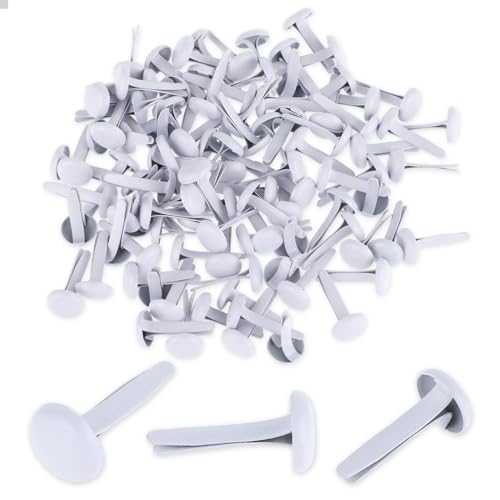 100 Stück Mini Brads Musterbeutelklammern Rundkopfklammern Musterklammern Metall Rundkopfklammern Scrapbooking Brads Musterklammern Für Schule Büro Papier Briefklammern Basteln Handwerk DIY (weiß) 100 Stück Mini Brads Musterbeutelklammern Rundkopfklammern Musterklammern Metall Rundkopfklammern Scrapbooking Brads Musterklammern Für Schule Büro Papier Briefklammern Basteln Handwerk DIY (weiß) von Bremorou