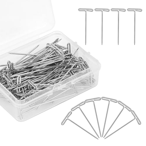 100 Stück T Nadeln kammnadeln zum spannen Edelstahl Gerade Perückennadeln mit Einer Kunststoffbox T Stecknadeln Starke Stahl T-Nadeln zum Blockieren für Blockieren Perücken Nähen Basteln DIY 100 Stück T Nadeln kammnadeln zum spannen Edelstahl Gerade Perückennadeln mit Einer Kunststoffbox T Stecknadeln Starke Stahl T-Nadeln zum Blockieren für Blockieren Perücken Nähen Basteln DIY von Bremorou