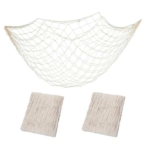 2 Pcs Fischernetz Deko Mit Muscheln Fischnetz Fischerei Dekorative Nautisches Wand Dekoration Natürlichen Netz Strand Themen Hängende Foto Wanddekoration Mediterranen Stil für Zuhause Hochzeit Party von Bremorou