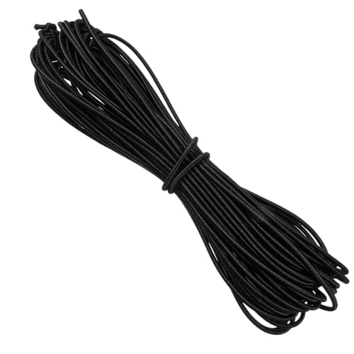 10m Elastische Gummischnur 2 Stück Gummikordel Elastisch Faden Runde Schnur Für Basteln Nähen Masken Party-Hüte Wäscheleinen Camping Schnürsenkel Frachtnetze DIY-Projekt, Schwarz 10m Elastische Gummischnur 2 Stück Gummikordel Elastisch Faden Runde Schnur Für Basteln Nähen Masken Party-Hüte Wäscheleinen Camping Schnürsenkel Frachtnetze DIY-Projekt, Schwarz von Bremorou