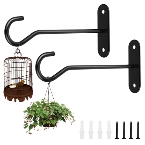 2 Stück Wandhaken Für Blumenampel Blumenampel Halterung Haken Für Blumenampel Wandhalterung Blumenampel Deckenhaken Schwarz Schraubhaken Edelstahl Mit 4 Schrauben Für Deckenventilatoren Wandleuchten 2 Stück Wandhaken Für Blumenampel Blumenampel Halterung Haken Für Blumenampel Wandhalterung Blumenampel Deckenhaken Schwarz Schraubhaken Edelstahl Mit 4 Schrauben Für Deckenventilatoren Wandleuchten von Bremorou