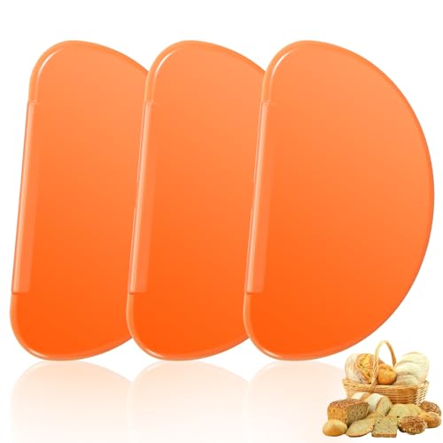 3 Stück Teigschaberkarte Teigkarte Kunststoff Teigschaber Teigspachtel Küchenschaber Teigschneider Dough Scraper Teigkarten Set Für Ausschaben Glattstreichen Verzieren Backwaren 15.8 × 10.4 Cm von Bremorou