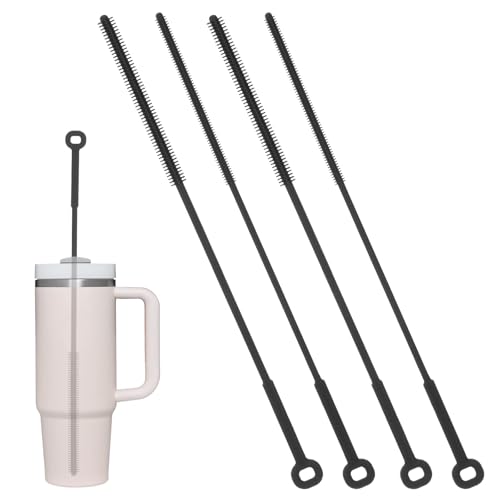 4 Stück Lang Strohhalm Reinigungsbürste Silikon Bürste Kleine Strohhalmbürsten, Strohhalmbürste Biegbare, Wiederverwendbare Strohhalm Bürste für Strohhalme Hängend Reinigungsbürsten 4 Stück Lang Strohhalm Reinigungsbürste Silikon Bürste Kleine Strohhalmbürsten, Strohhalmbürste Biegbare, Wiederverwendbare Strohhalm Bürste für Strohhalme Hängend Reinigungsbürsten von Bremorou