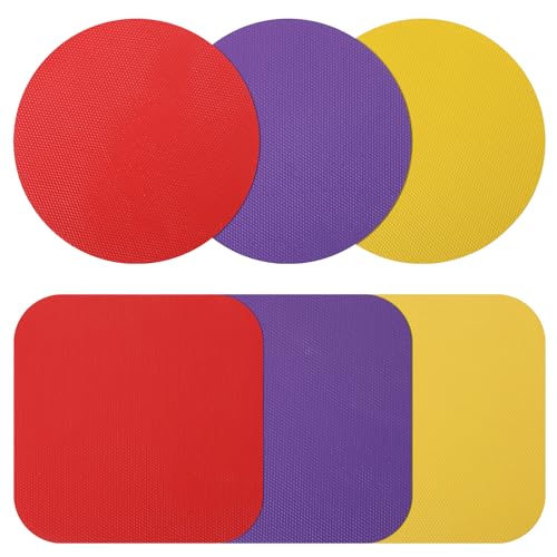 6 Stück Glasöffner Greifer Pads Rutschfest Gummi Glasoffner Wiederverwendbarer Mehrzweck Flaschendeckelöffner Wärmedämmung Pads Jar Opener Grip Rubber Für Senioren Schwache Hände(Rot, Gelb, Lila) 6 Stück Glasöffner Greifer Pads Rutschfest Gummi Glasoffner Wiederverwendbarer Mehrzweck Flaschendeckelöffner Wärmedämmung Pads Jar Opener Grip Rubber Für Senioren Schwache Hände(Rot, Gelb, Lila) von Bremorou