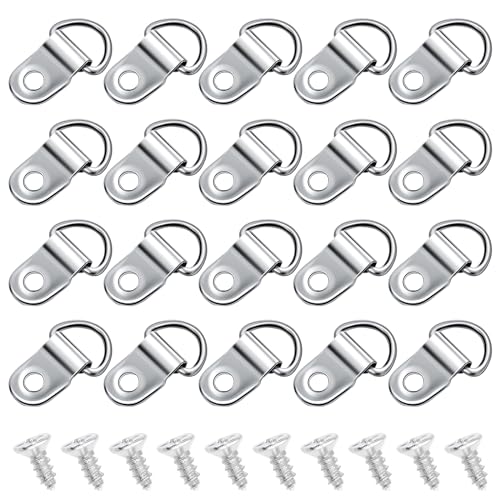 60 Stück Zurrösen Edelstahl Klappösen Edelstahl Aufhänger Ösen Bilderrahmen D Ring Haken Ladungssicherung Aufbauring Zurröse Hochleistungs Für Rucksack Gürtelschnallen Taschen Bastelzubehör Karabiner von Bremorou