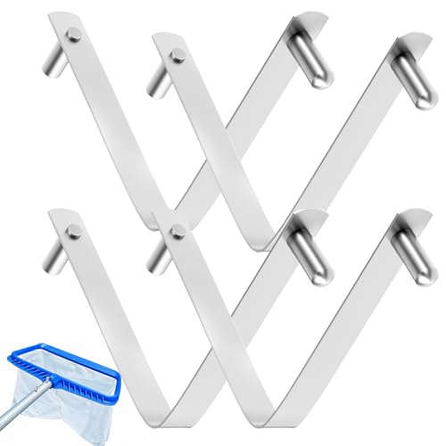 Poolstangen-Clips, V-förmiger Clip, V-förmiger Clip, Universal-V-Clip für alle Schwimm- und Spa-Netze, universeller Schmetterlings-Blätterbesen, funktioniert für Innenpools oder oberirdische Pools, 4 Poolstangen-Clips, V-förmiger Clip, V-förmiger Clip, Universal-V-Clip für alle Schwimm- und Spa-Netze, universeller Schmetterlings-Blätterbesen, funktioniert für Innenpools oder oberirdische Pools, 4 von Bremorou