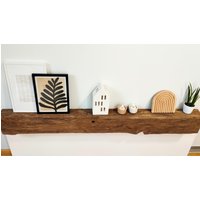 Bilderleiste Wandregal Dekoholz Lang Altholz Regal Eiche Massiv Schwebendes Holzbalken von BrennHolzDesign