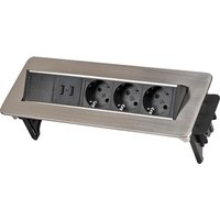 3-fach Tisch-Einbausteckdose brennenstuhl - mit 2 USB Ladebuchsen - 250V, 16A - 2 m 3-fach Tisch-Einbausteckdose brennenstuhl - mit 2 USB Ladebuchsen - 250V, 16A - 2 m von Brennenstuhl