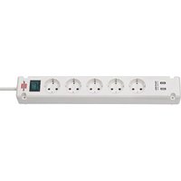5-fach Steckdose brennenstuhl weiß - mit 2 USB Ladebuchsen und Kontrollschalter - 3 m 5-fach Steckdose brennenstuhl weiß - mit 2 USB Ladebuchsen und Kontrollschalter - 3 m von Brennenstuhl