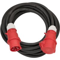 Brennenstuhl - cee Verlängerungskabel IP44, 25 m Kabel, H07RN-F 5G6,0, 400V/32A 5-polig mit cee Stecker und Kupplung, schwarz von Brennenstuhl