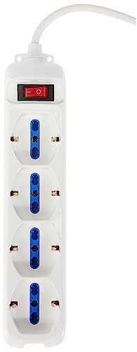 Brennenstuhl 1150739324 Multipresa Eco-Line Steckdosenleiste mit 4-Fach Schalter, Kombination Schuko, Stecker-Typ L, Weiß, 29 cm-3 m Brennenstuhl 1150739324 Multipresa Eco-Line Steckdosenleiste mit 4-Fach Schalter, Kombination Schuko, Stecker-Typ L, Weiß, 29 cm-3 m von Brennenstuhl