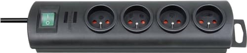 Brennenstuhl 1153304124 Steckdosenverteiler IP44 4-Fach schwarz 2m H07RN-F 3G1,5 1159960 Elektronik, schwarz Brennenstuhl 1153304124 Steckdosenverteiler IP44 4-Fach schwarz 2m H07RN-F 3G1,5 1159960 Elektronik, schwarz von Brennenstuhl