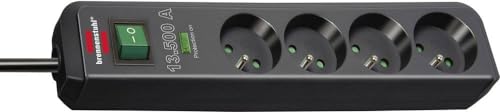 Brennenstuhl 1153904314 Steckdosenleiste "Eco-Line", 4-fach, schwarz Brennenstuhl 1153904314 Steckdosenleiste "Eco-Line", 4-fach, schwarz von Brennenstuhl