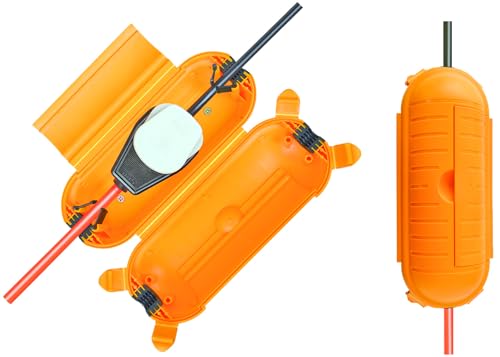 Brennenstuhl Safe-Box BIG IP44 / Schutzbox für Verlängerungskabel (Schutzkapsel für Kabel im Außenbereich) gelb von Brennenstuhl