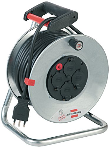 Brennenstuhl 1198555 Kabeltrommel 25 M Serie Garant Sk aus verzinktem Stahl, rostfrei, italienischer Stecker 16 A und 4 italienische Steckdosen 10A+16A und Schuko mit selbstschließenden Deckeln, Brennenstuhl 1198555 Kabeltrommel 25 M Serie Garant Sk aus verzinktem Stahl, rostfrei, italienischer Stecker 16 A und 4 italienische Steckdosen 10A+16A und Schuko mit selbstschließenden Deckeln, von Brennenstuhl