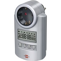 Brennenstuhl - 1507500 Steckdosen-Zeitschaltuhr digital Wochenprogramm 3680 w IP20 Countdown-Funktio von Brennenstuhl