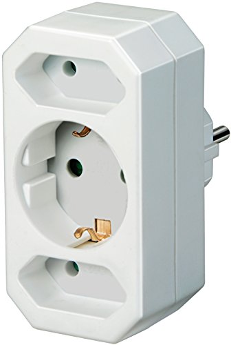 Brennenstuhl Adapterstecker Euro 2 + Schutzkontakt 1 weiß, 1508050 (5, 2) Brennenstuhl Adapterstecker Euro 2 + Schutzkontakt 1 weiß, 1508050 (5, 2) von Brennenstuhl