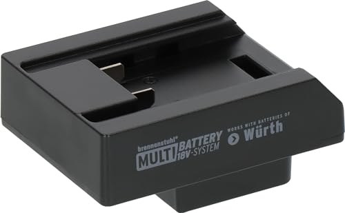 Brennenstuhl Adapter für LED Baustrahler im Brennenstuhl Multi Battery 18V System für die Nutzung von Würth (M-Cube) Akkus von Brennenstuhl