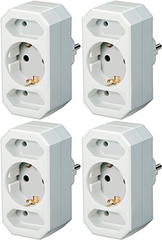 Brennenstuhl Adapterstecker Euro 2 + Schutzkontakt 1 weiß, 1508050 (4) von Brennenstuhl