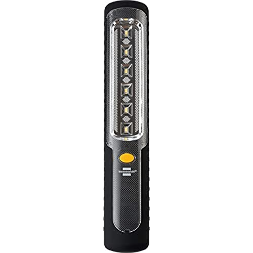 Brennenstuhl Akku LED Handlampe HL 300 AD/Dynamo Taschenlampe mit Akku und USB Kabel (300lm, Akku Arbeitsleuchte mit bis zu 9h Leuchtdauer, integrierter Haken und Magnet, Camping Zubehör) von Brennenstuhl