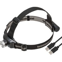 Brennenstuhl Akku LED Kopflampe LuxPremium KL 251 AF / Stirnlampe LED mit austauschbarem Akku und Rotlicht (250lm, IP44, CREE-LED, max. Leuchtdauer 40h, inkl. USB C Kabel) schwarz von Brennenstuhl