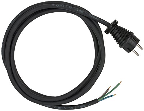 Brennenstuhl Anschlusskabel 3-polig (3m Kabel in schwarz, für den Einsatz im Außenbereich, IP44) von Brennenstuhl