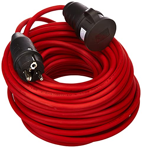 Brennenstuhl Durchlauferhitzer BREMAXX® (25m Kabel in rot, für den kurzzeitigen Einsatz im Freien IP44, das Netzkabel kann bis -35°C eingesetzt Werden, öl- und UV-beständig) von Brennenstuhl