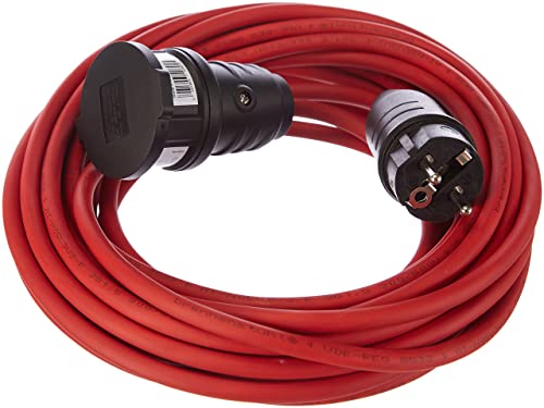 Brennenstuhl BREMAXX® Verlängerungskabel (10m Kabel in rot, für kurzfristige Verwendung im Außenbereich IP44, Netzkabel kann bis -35°C eingesetzt Werd von Brennenstuhl