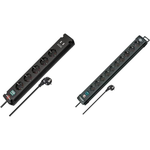 Brennenstuhl Bremounta Steckdosenleiste 5-Fach mit USB-Ladefunktion & Premium-Line, Steckdosenleiste 10-Fach von Brennenstuhl