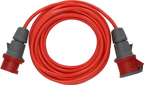 Brennenstuhl BREMAXX CEE Verlängerungskabel IP44 (10m Kabel, AT-N07V3V3-F 5G1,5, mit CEE Stecker und Kupplung, für außen, einsetzbar bis -35°C, Made in Germany) rot von Brennenstuhl