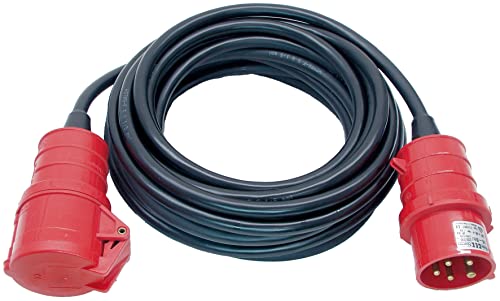 Brennenstuhl Professional CEE Verlängerungskabel IP44 (10m Kabel, H07RN-F 5G2,5, 5-polig mit CEE Stecker und Kupplung, für den Außenbereich IP44, Made in Germany) schwarz von Brennenstuhl