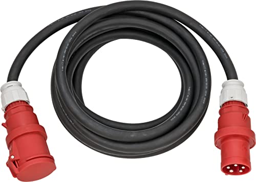 Brennenstuhl Professional CEE Verlängerungskabel IP44 (20m Kabel, H07RN-F 5G16,0, 400V/63A 5-polig mit CEE Stecker und Kupplung, für den Außenbereich IP44, Made in Germany) schwarz von Brennenstuhl