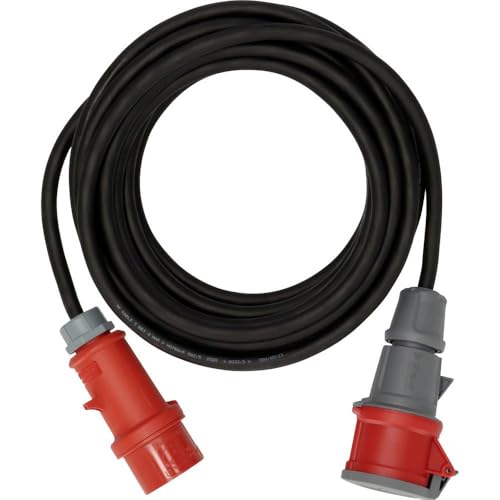 Brennenstuhl Professional CEE Verlängerungskabel mit Phasenwender IP44 (10m Kabel, H07RN-F 5G2,5, 5-polig mit CEE Phasenwender und Kupplung, für den Außenbereich IP44, Made in Germany) schwarz von Brennenstuhl
