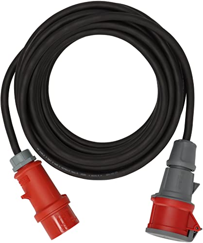 Brennenstuhl CEE Verlängerungskabel mit Phasenwender IP44 (25m Kabel, H07RN-F 5G2,5, 5-polig mit CEE Phasenwender und Kupplung, für den Außenbereich IP44, Made in Germany) schwarz von Brennenstuhl