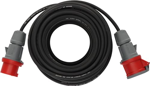 Brennenstuhl CEE Verlängerungskabel IP44 (30m Kabel, H07RN-F 5G1,5, 5-polig mit CEE Stecker und Kupplung, für den Außenbereich IP44, Made in Germany) schwarz von Brennenstuhl