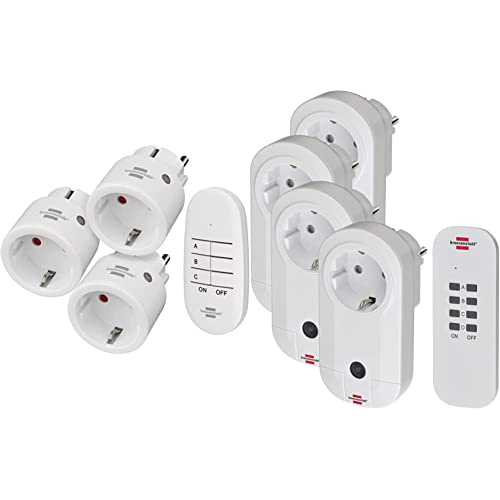 Brennenstuhl Comfort-Line Funksteckdosen-Set Mini 3+1, 3er Funkschalt-Set weiß & Funkschalt-Set RC CE1 4001, 4er Funksteckdosen Set weiß Brennenstuhl Comfort-Line Funksteckdosen-Set Mini 3+1, 3er Funkschalt-Set weiß & Funkschalt-Set RC CE1 4001, 4er Funksteckdosen Set weiß von Brennenstuhl