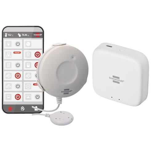 Brennenstuhl Connect Zigbee Wassermelder WM CZ 01 + Brennenstuhl Connect Zigbee Gateway GWY CZ 01 von Brennenstuhl