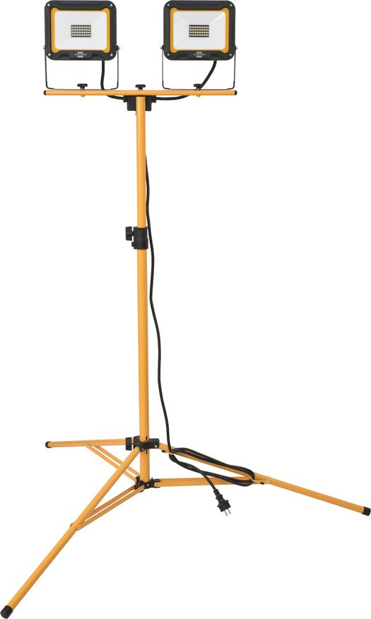 Brennenstuhl Doppel Stativ LED Strahler Jaro 6000T 2 x 30 W, gelb-schwarz von Brennenstuhl