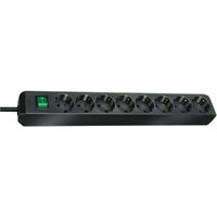 Eco-Line Schalter 8-fach schwarz 3m - Brennenstuhl von Brennenstuhl