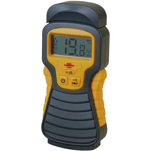 Brennenstuhl Feuchtigkeits-Detector MD (Feuchtigkeitsmessgerät/Feuchtigkeitsmesser für Holz oder Baustoffe, Holzfeuchtemessgerät mit LCD-Display, ohne Batterie) von Brennenstuhl