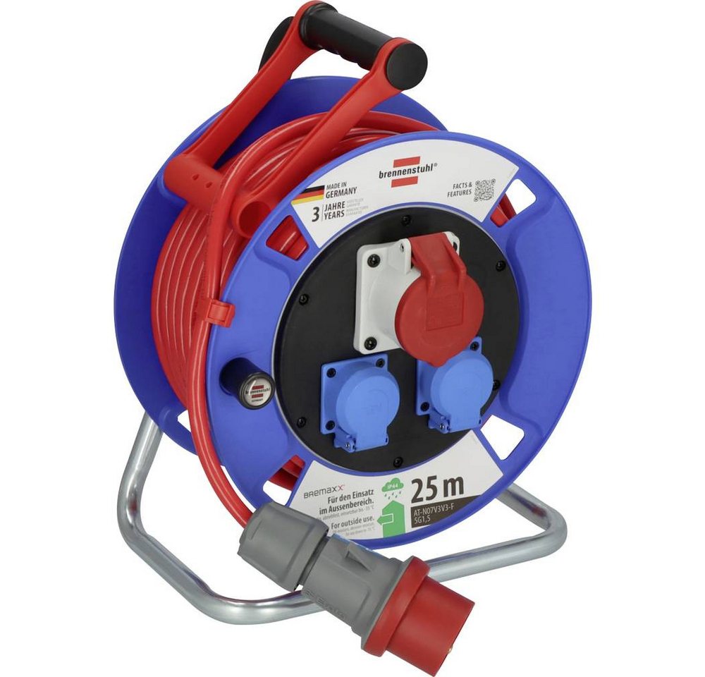 Brennenstuhl Garant CEE 1 IP44 Kabeltrommel 25m N07V3V3-F5G1.5 Kabeltrommel von Brennenstuhl