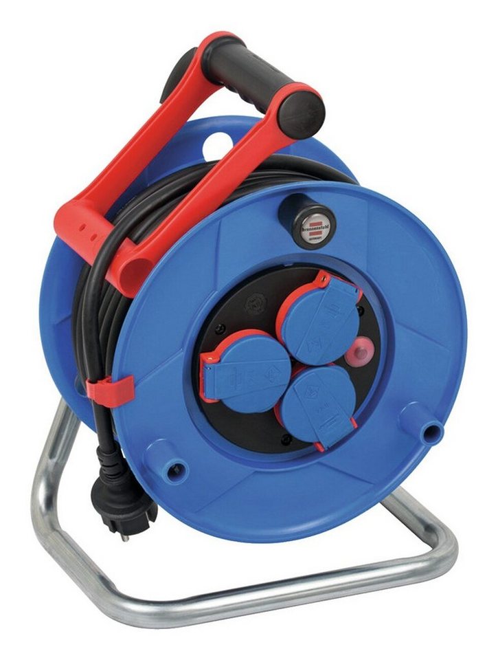 Brennenstuhl Kabeltrommel (Kabellänge 25 m), Kunststoff H07RN-F3G1,5 25m BGI608 Garant von Brennenstuhl